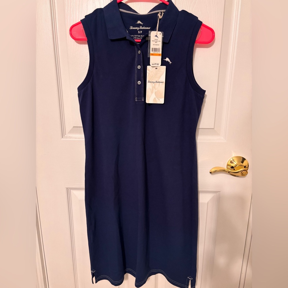 Tommy Bahama Navy Blue Polo Dress (size small)